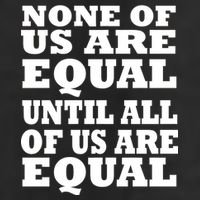 None of Us are Equal Until all of Us are Equal Knit Cap Winter Beanie
