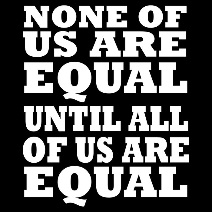 None of Us are Equal Until all of Us are Equal Mousepad