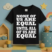 None of Us are Equal Until all of Us are Equal Toddler T-Shirt