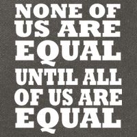 None Of Us Are Equal Until All Of Us Are Equal  Cotton Canvas Backpack