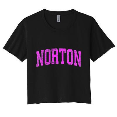 Norton O.H.I.O Oh Vintage Athletic Sports Design Crop Top