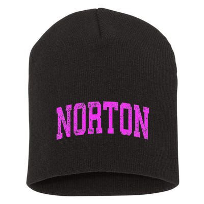 Norton O.H.I.O Oh Vintage Athletic Sports Design Short Acrylic Beanie