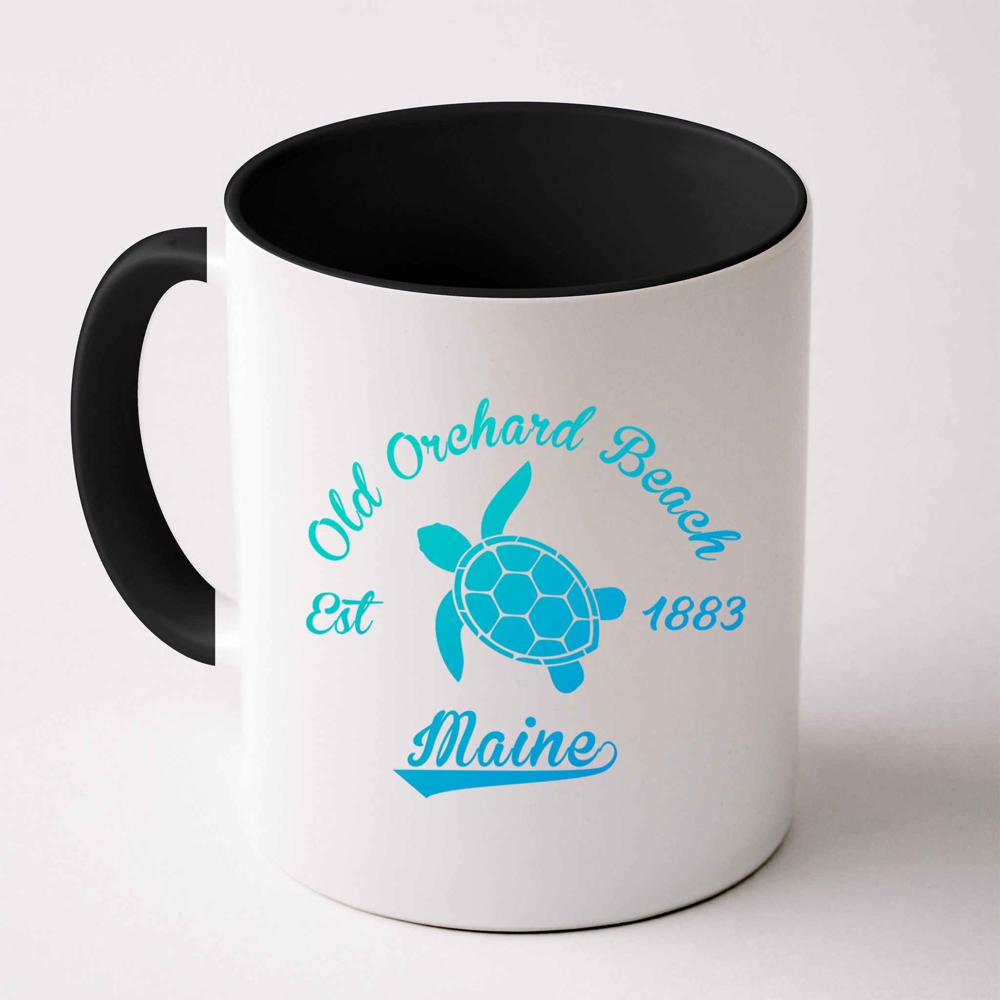 Nautical Old Orchard Beach Maine Sea Turtle Gift Mug