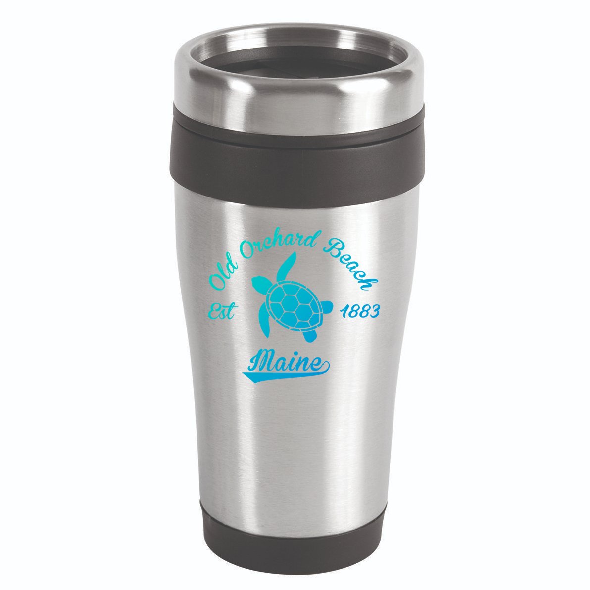 Nautical Old Orchard Beach Maine Sea Turtle Gift 16oz Travel Tumbler