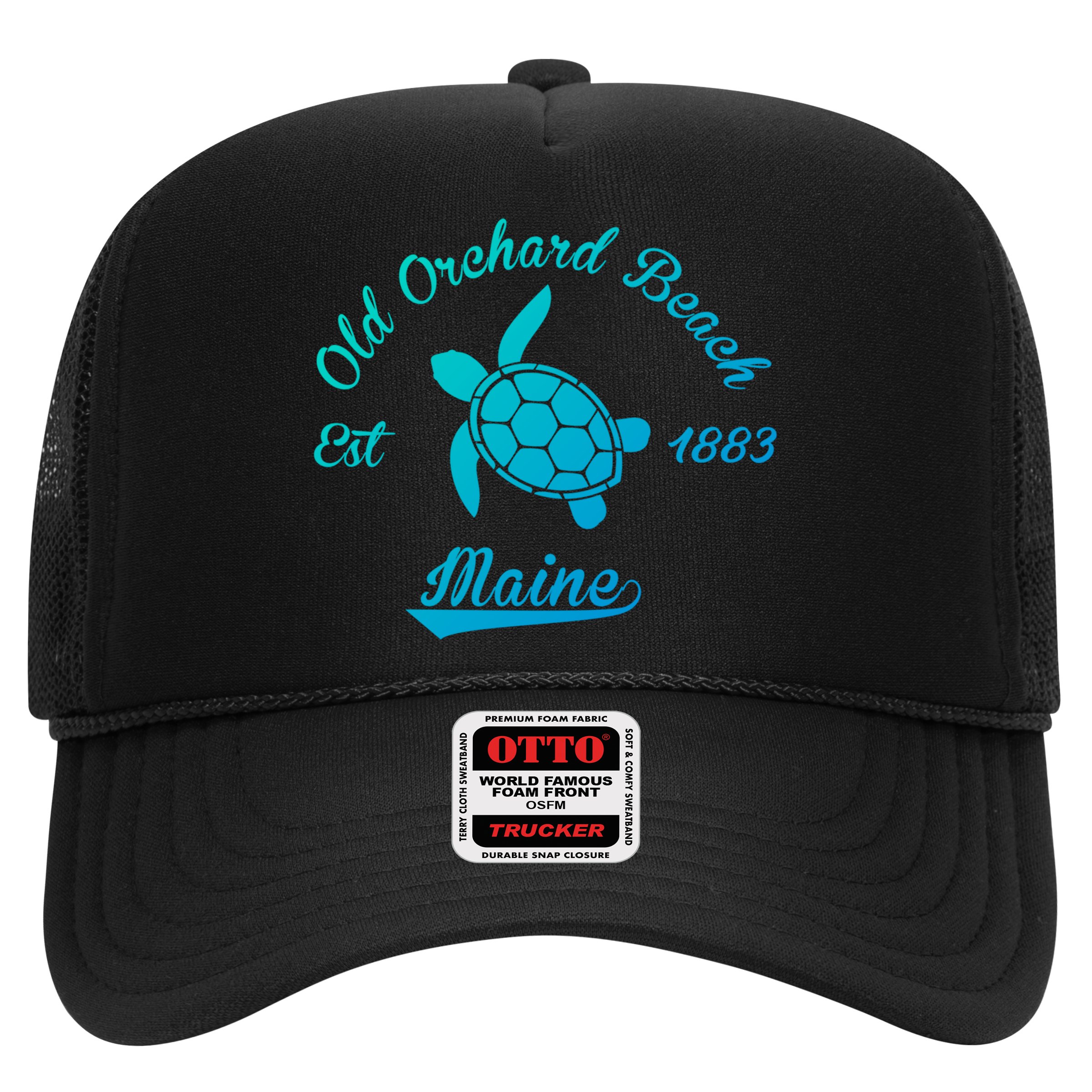 Nautical Old Orchard Beach Maine Sea Turtle Gift Hat