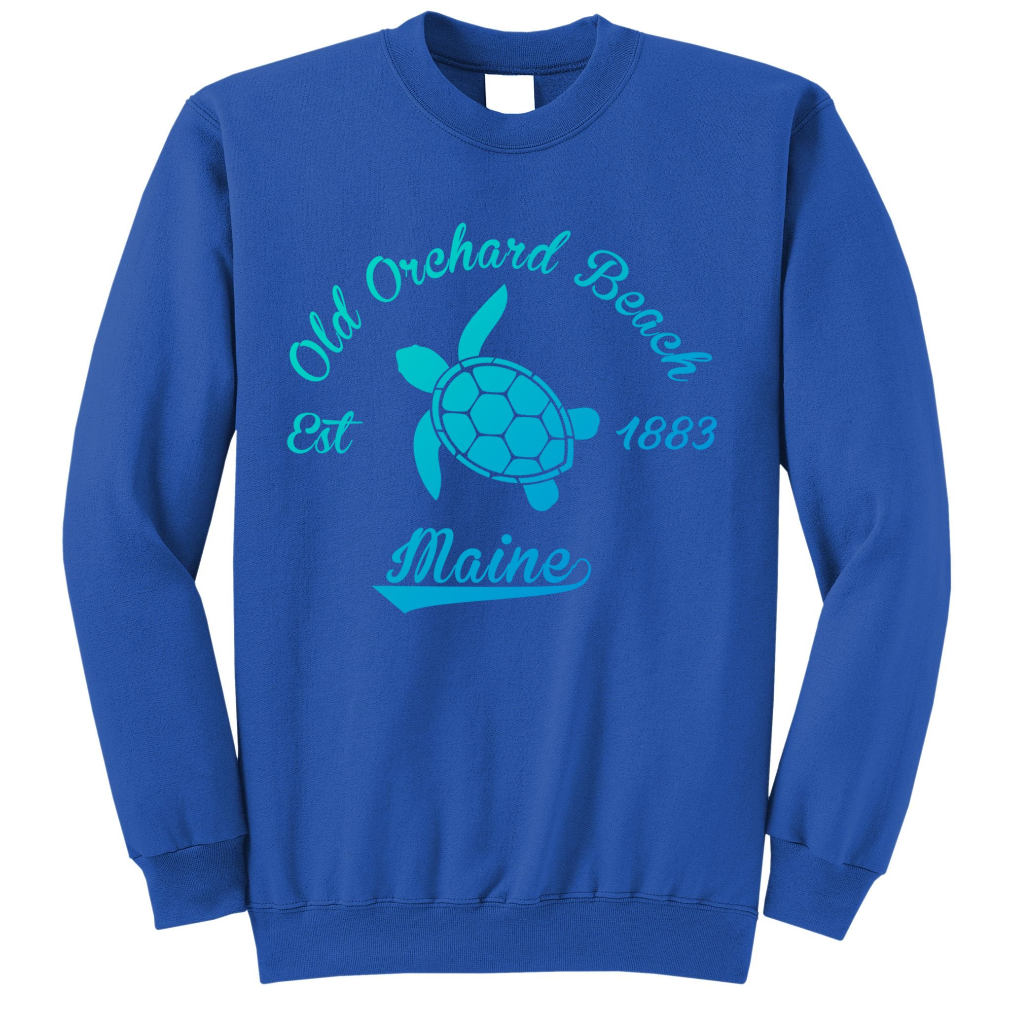 Nautical Old Orchard Beach Maine Sea Turtle Gift Sweatshirt