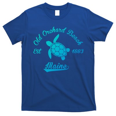 Nautical Old Orchard Beach Maine Sea Turtle Gift T-Shirt