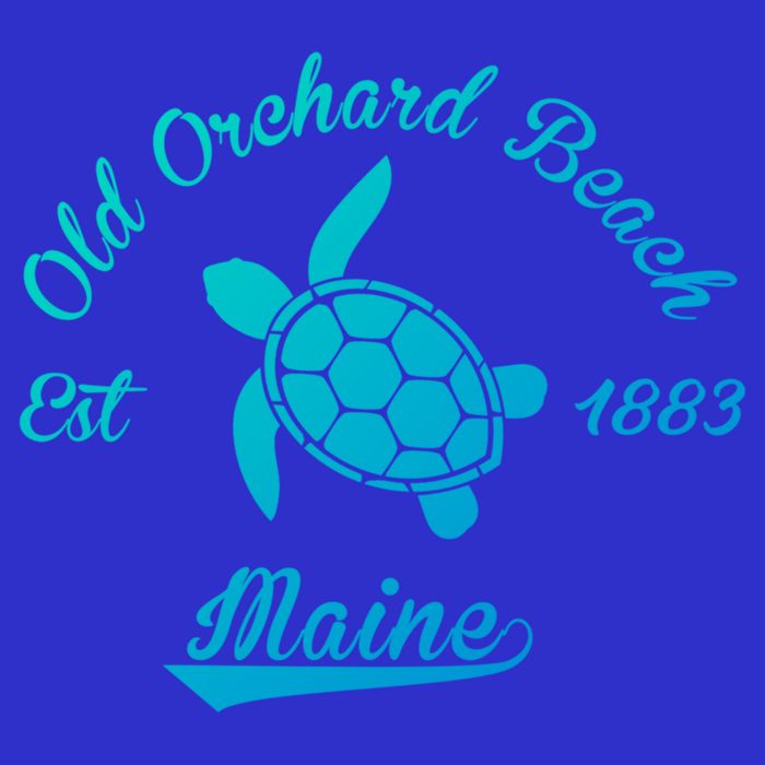 Nautical Old Orchard Beach Maine Sea Turtle Gift 16 in Basic Backpack
