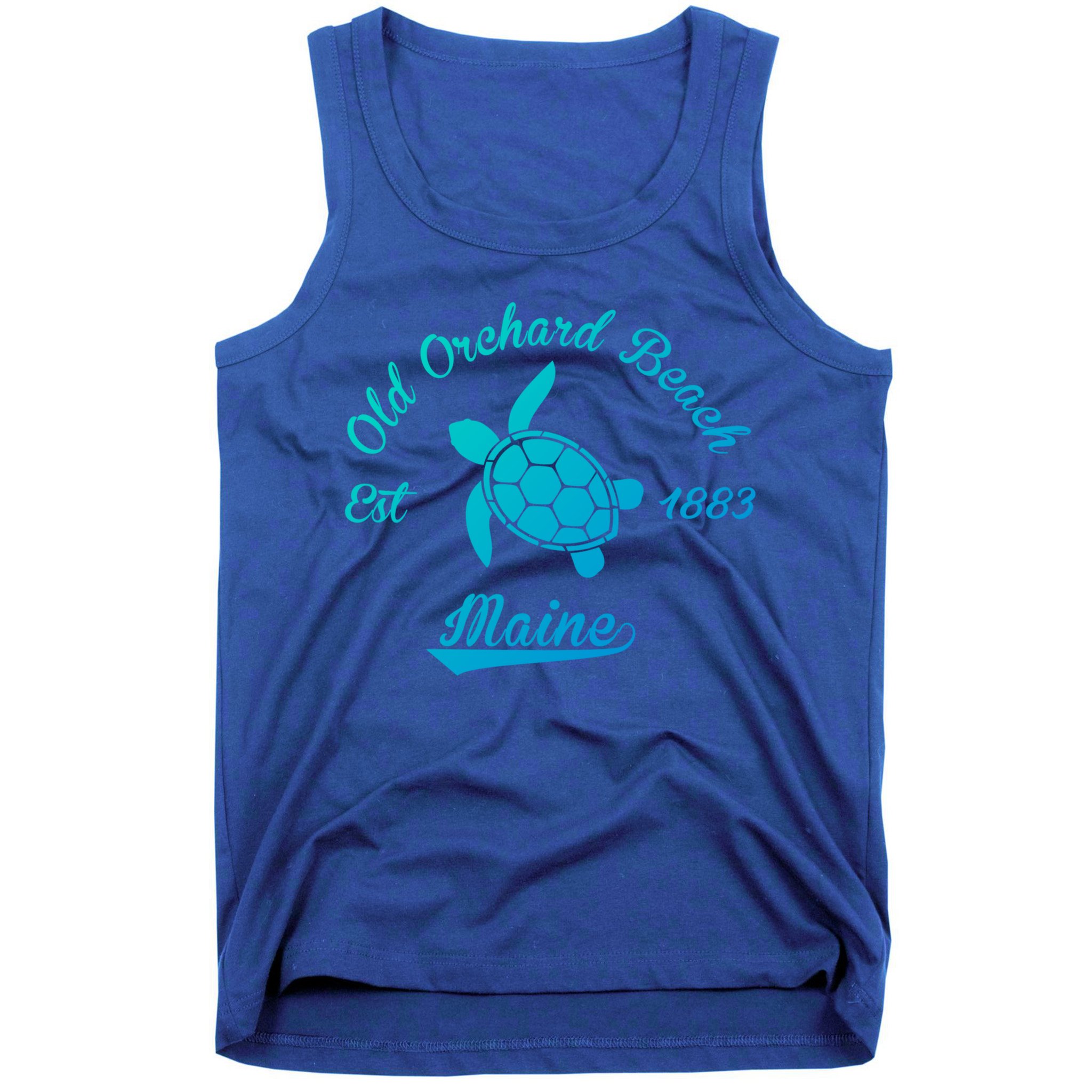 Nautical Old Orchard Beach Maine Sea Turtle Gift Tank Top