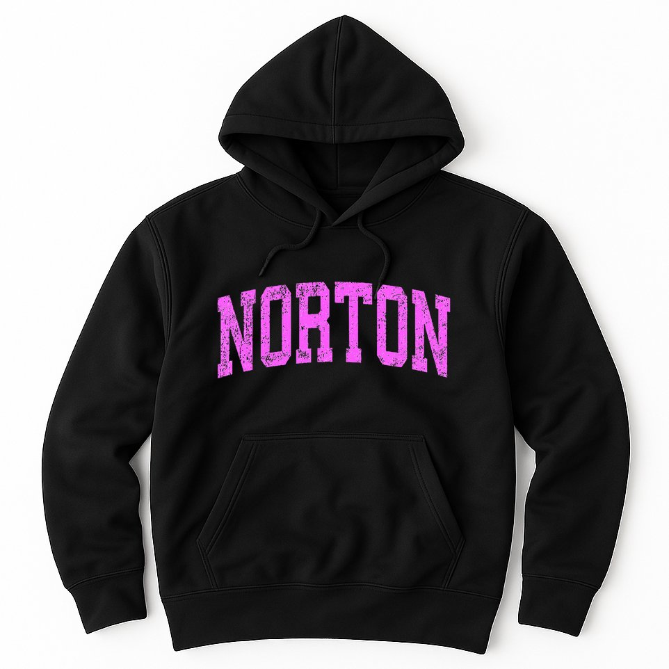 Norton Ohio Oh Vintage Athletic Sports Hoodie