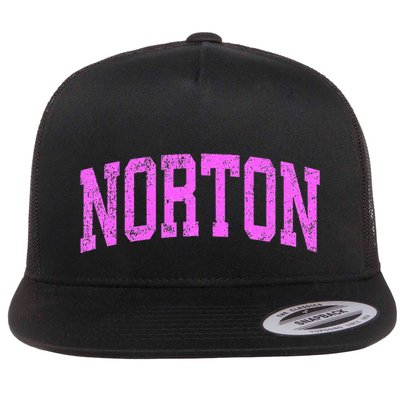 Norton Ohio Oh Vintage Athletic Sports Flatbill Hat