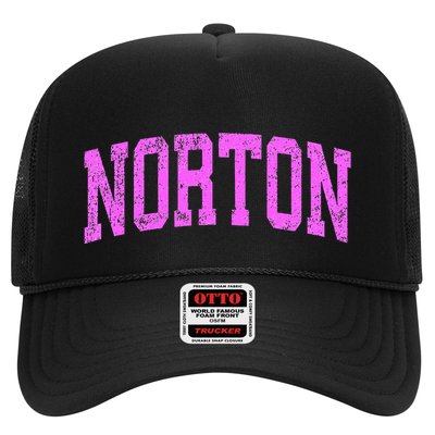 Norton Ohio Oh Vintage Athletic Sports Trucker Hat
