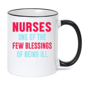 Nurses One Of The Few Blessing Of Being Ill 11oz Black Color Changing Mug