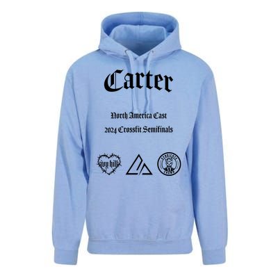 Never Out Of The Fight Carter North America Cast 2024 Unisex Surf Hoodie