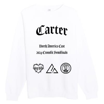 Never Out Of The Fight Carter North America Cast 2024 Premium Crewneck Sweatshirt