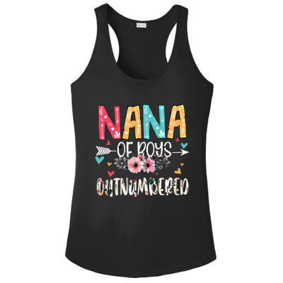 Nana Of Outnumbered Happy Mothers Day Proud Nana Gift Ladies PosiCharge Competitor Racerback Tank