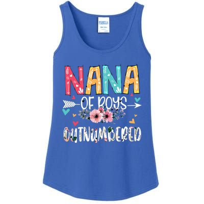 Nana Of Outnumbered Happy Mothers Day Proud Nana Gift Ladies Essential Tank