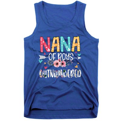 Nana Of Outnumbered Happy Mothers Day Proud Nana Gift Tank Top