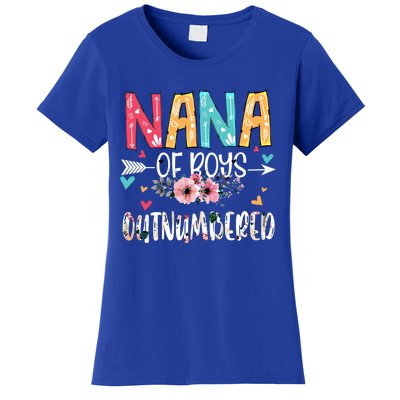 Nana Of Outnumbered Happy Mothers Day Proud Nana Gift Women's T-Shirt