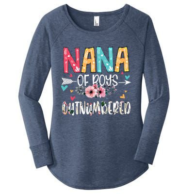 Nana Of Outnumbered Happy Mothers Day Proud Nana Gift Women's Perfect Tri Tunic Long Sleeve Shirt