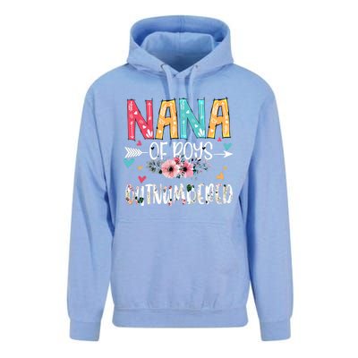 Nana Of Outnumbered Happy Mothers Day Proud Nana Gift Unisex Surf Hoodie