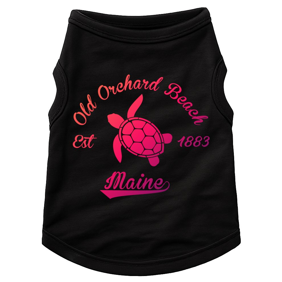 Nautical Old Orchard Beach Maine Sea Turtle Gift Doggie Tank