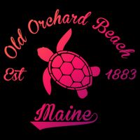 Nautical Old Orchard Beach Maine Sea Turtle Gift Drawstring Bag