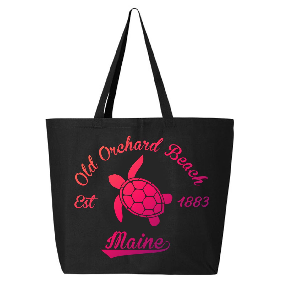 Nautical Old Orchard Beach Maine Sea Turtle Gift 25L Jumbo Tote