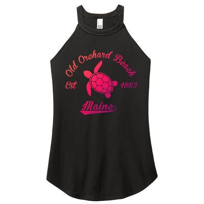 Nautical Old Orchard Beach Maine Sea Turtle Gift Women's Perfect Tri Rocker Tank