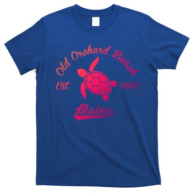 Nautical Old Orchard Beach Maine Sea Turtle Gift T-Shirt