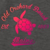 Nautical Old Orchard Beach Maine Sea Turtle Gift Vector Backpack
