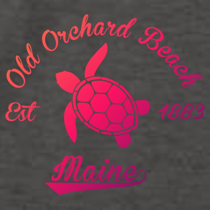 Nautical Old Orchard Beach Maine Sea Turtle Gift Vector Backpack
