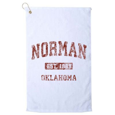 Norman Oklahoma Ok Vintage Athletic Sports Design Golf Towel