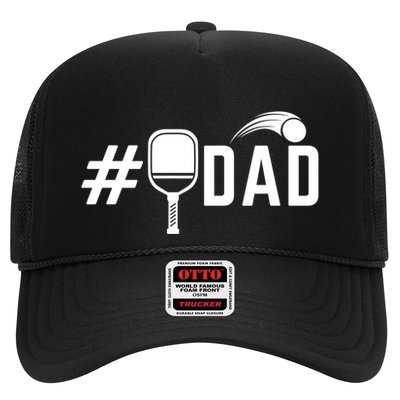 Number One Pickleball Dad Funny Fathers Day Pickleball Lover Gift Trucker Hat