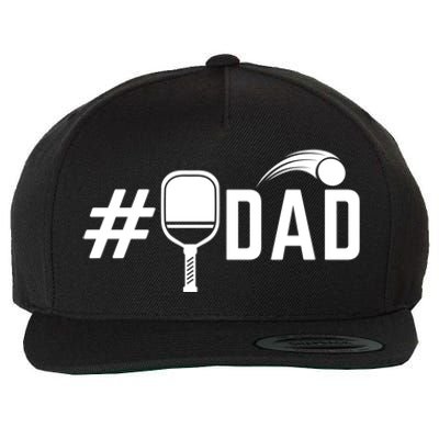 Number One Pickleball Dad Funny Fathers Day Pickleball Lover Gift Wool Snapback Cap