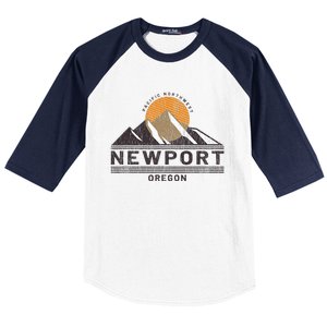 Newport Oregon Pacific Northwest Vacation Souvenir Baseball Sleeve Shirt