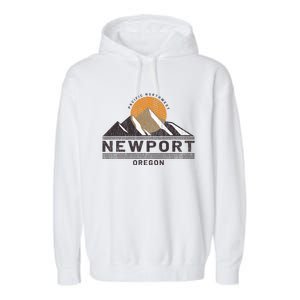 Newport Oregon Pacific Northwest Vacation Souvenir Garment-Dyed Fleece Hoodie