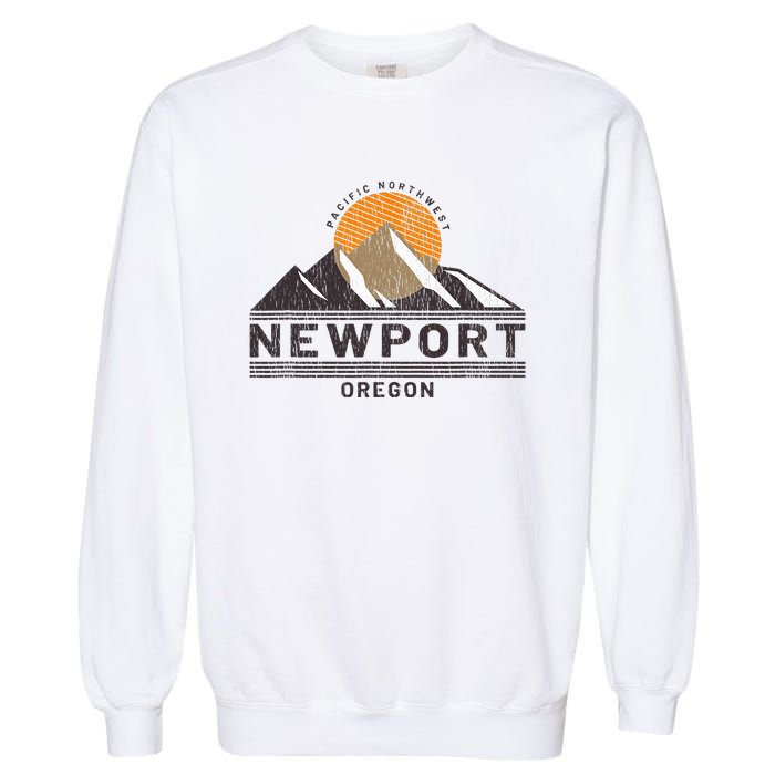 Newport Oregon Pacific Northwest Vacation Souvenir Garment-Dyed Sweatshirt