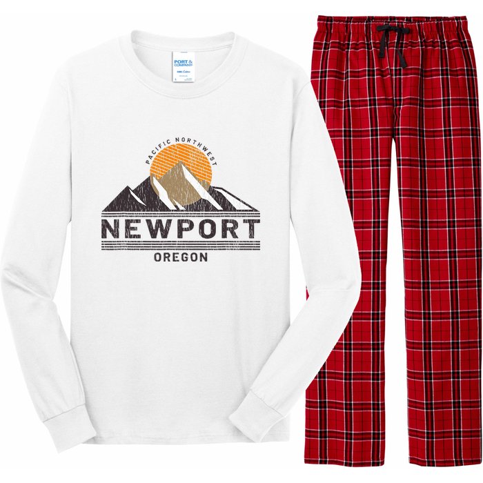 Newport Oregon Pacific Northwest Vacation Souvenir Long Sleeve Pajama Set