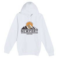 Newport Oregon Pacific Northwest Vacation Souvenir Premium Pullover Hoodie