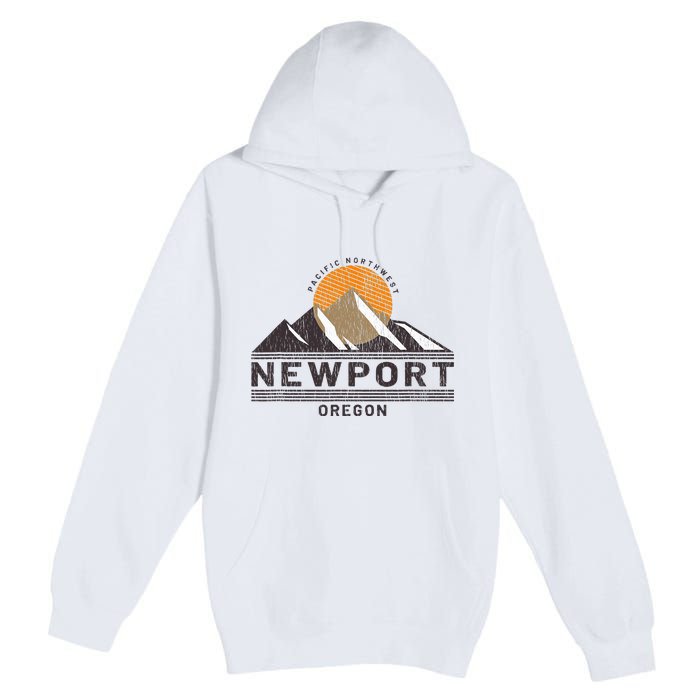 Newport Oregon Pacific Northwest Vacation Souvenir Premium Pullover Hoodie