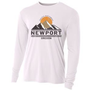 Newport Oregon Pacific Northwest Vacation Souvenir Cooling Performance Long Sleeve Crew