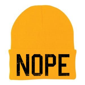 NOPE Funny Meme Knit Cap Winter Beanie