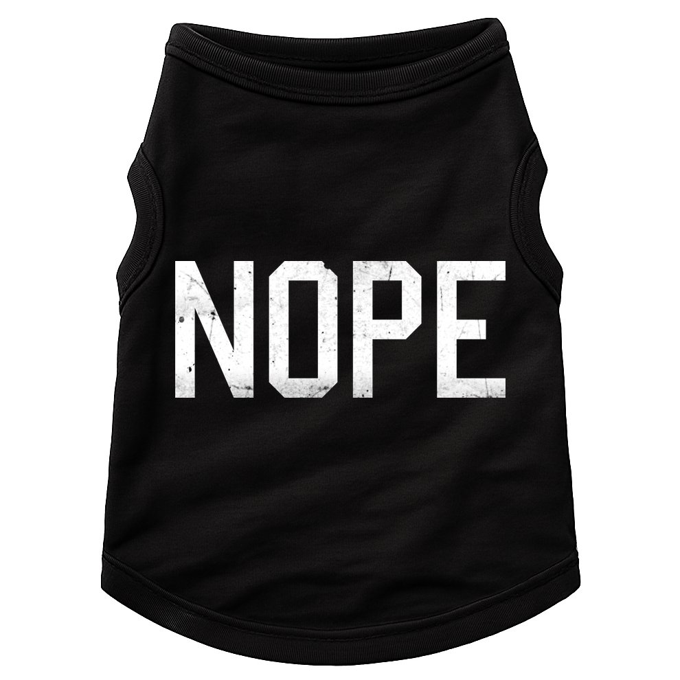 NOPE Funny Meme Doggie Tank