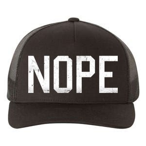 NOPE Funny Meme Yupoong Adult 5-Panel Trucker Hat