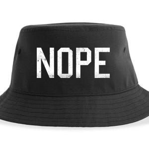 NOPE Funny Meme Sustainable Bucket Hat