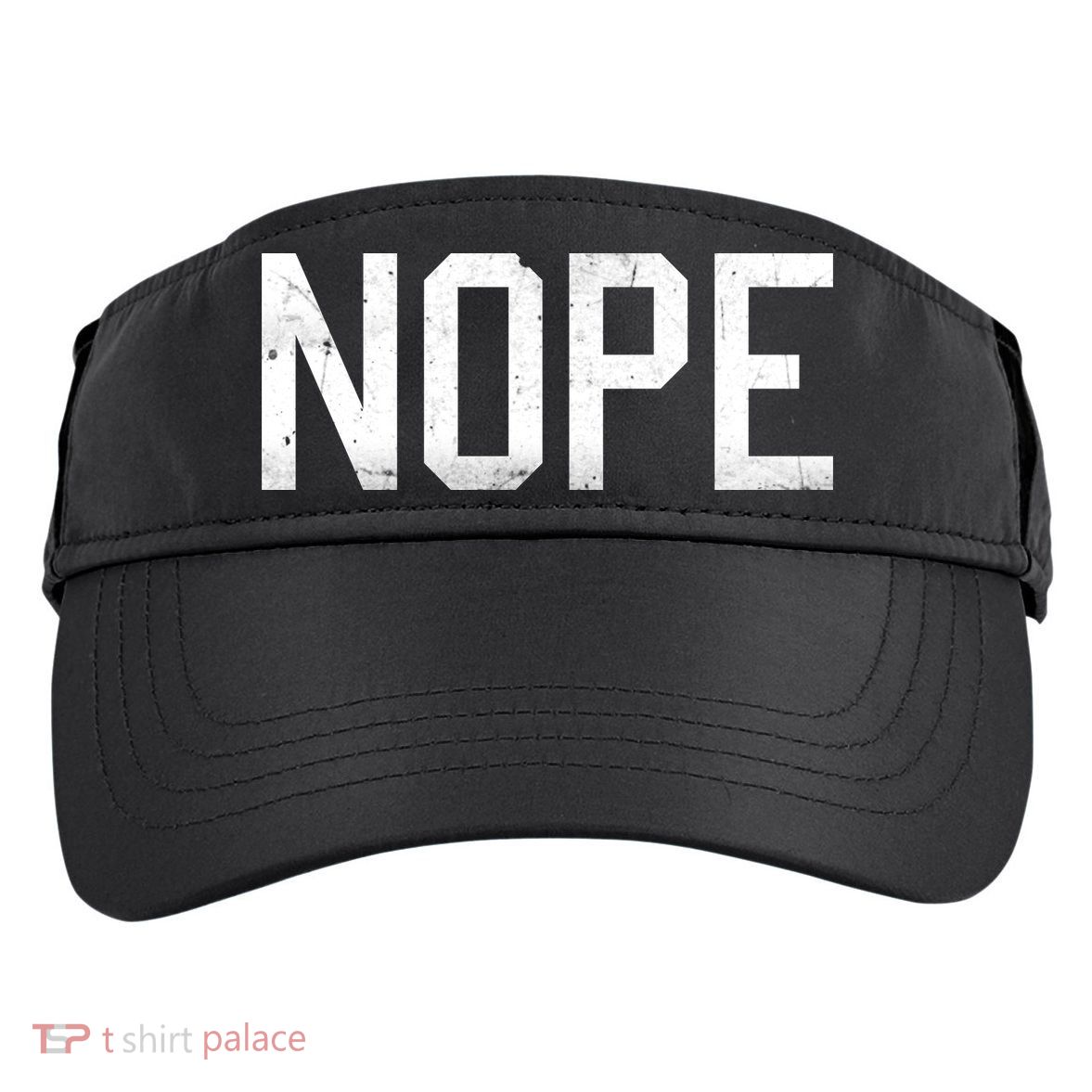 NOPE Funny Meme Adult Drive Performance Visor