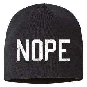 NOPE Funny Meme Sustainable Beanie