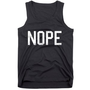 NOPE Funny Meme Tank Top