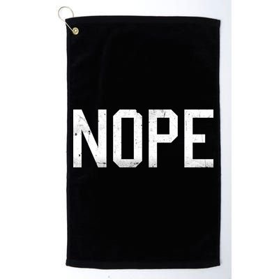 NOPE Funny Meme Golf Towel